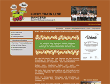 Tablet Screenshot of lucky-train-line-dancers.de